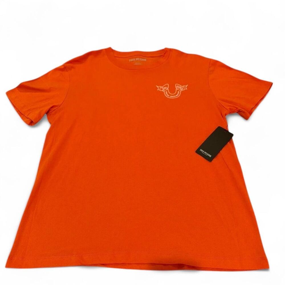 True-religion Men's Orange T-shirt